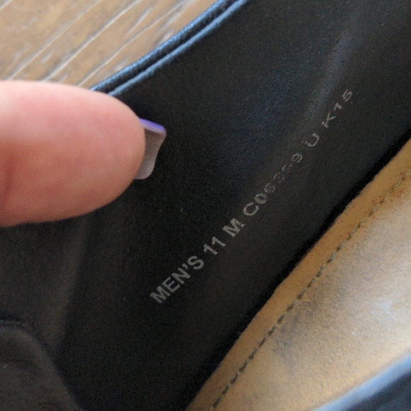 COLE HAAN BLACK LEATHER DRESS SHOE - Picture 6 of 9